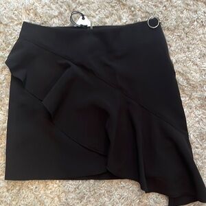 Black mini skirt